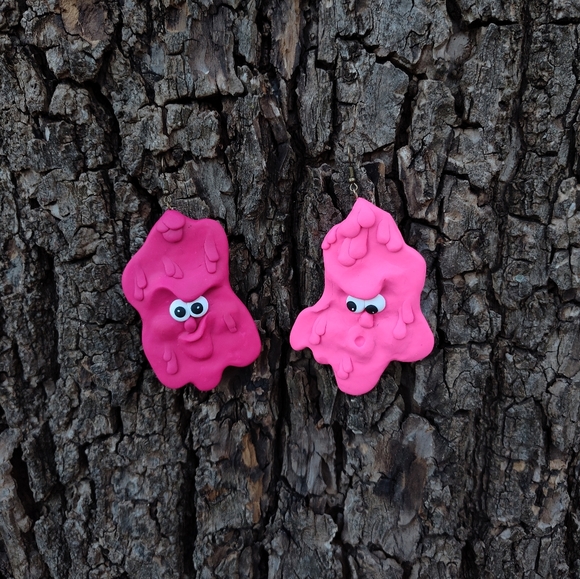 💗🌸Earrings 🌺Funny 💮Face - Picture 2 of 5